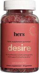 Hers Desire Libido Gummies bottle front view