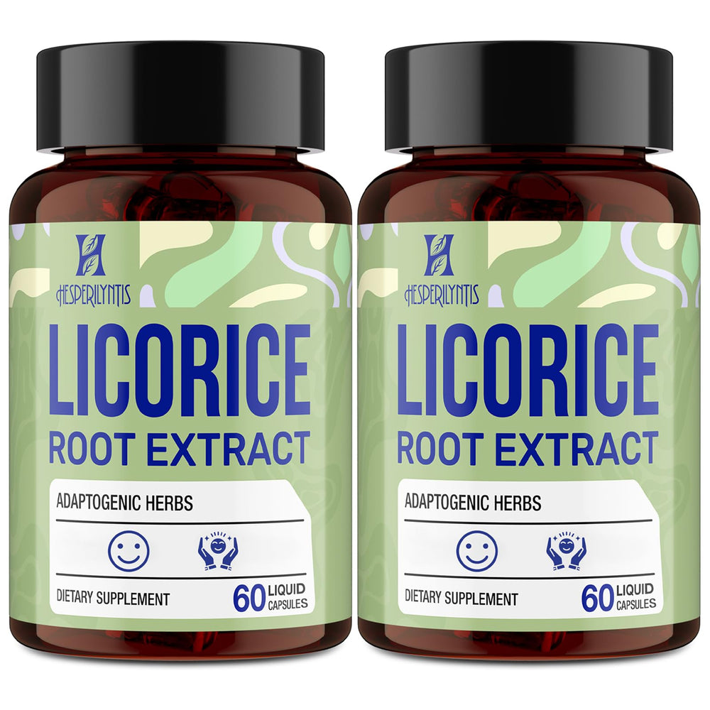Hesperilyntis licorice root liquid capsules bottle