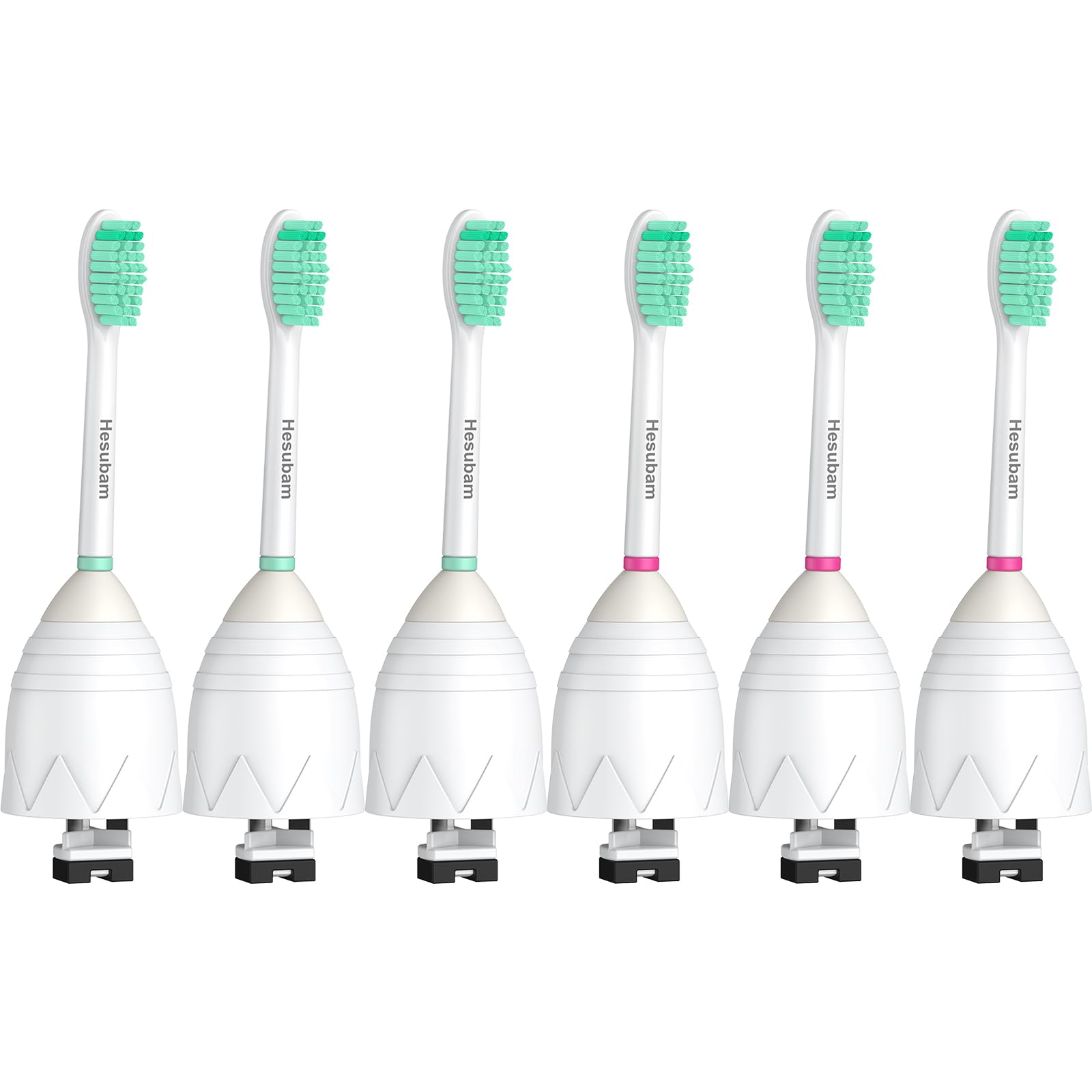 Hesubam Philips Sonicare E-Series HX7022/HX7023 brush head close-up with blue medium-soft bristles