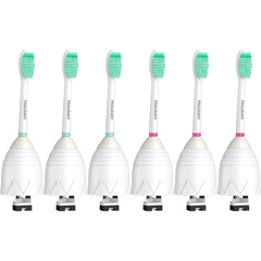 Hesubam Philips Sonicare E-Series HX7022/HX7023 brush head close-up with blue medium-soft bristles