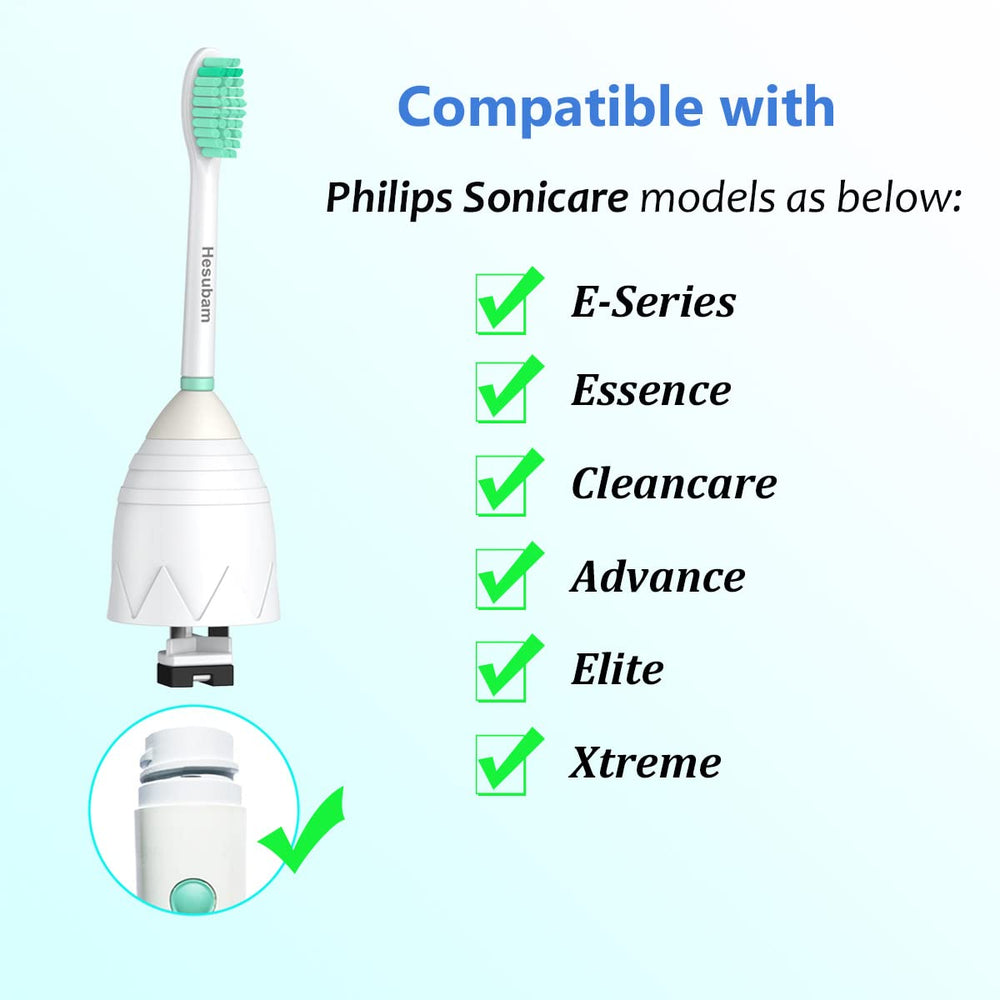 Hesubam replacement head compatible with Philips Sonicare E-Series screw-on handles - design view 02