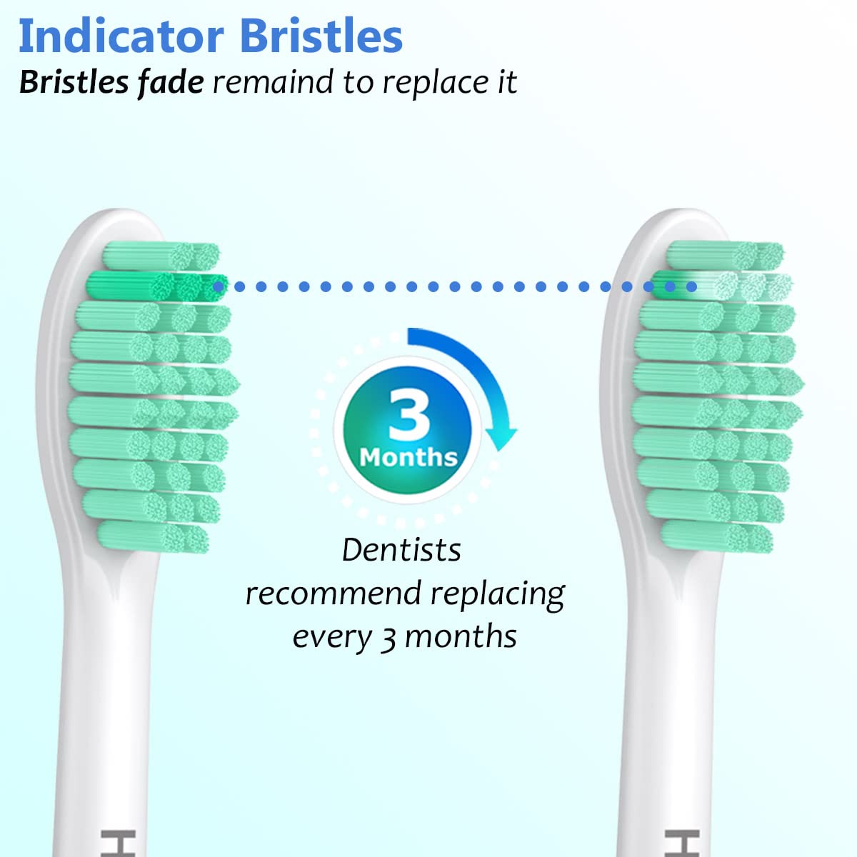 Hesubam 6-pack blue medium-soft replacement toothbrush heads for E-Series HX7022/HX7023 - image 05