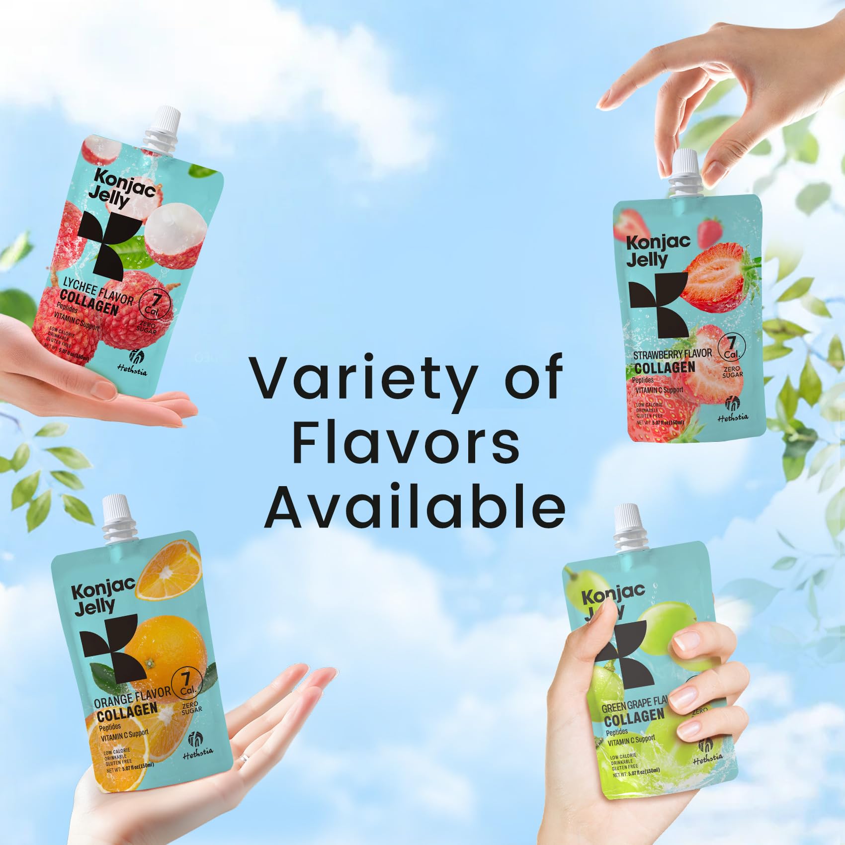 Gluten-free vegan-friendly Konjac Jelly snack