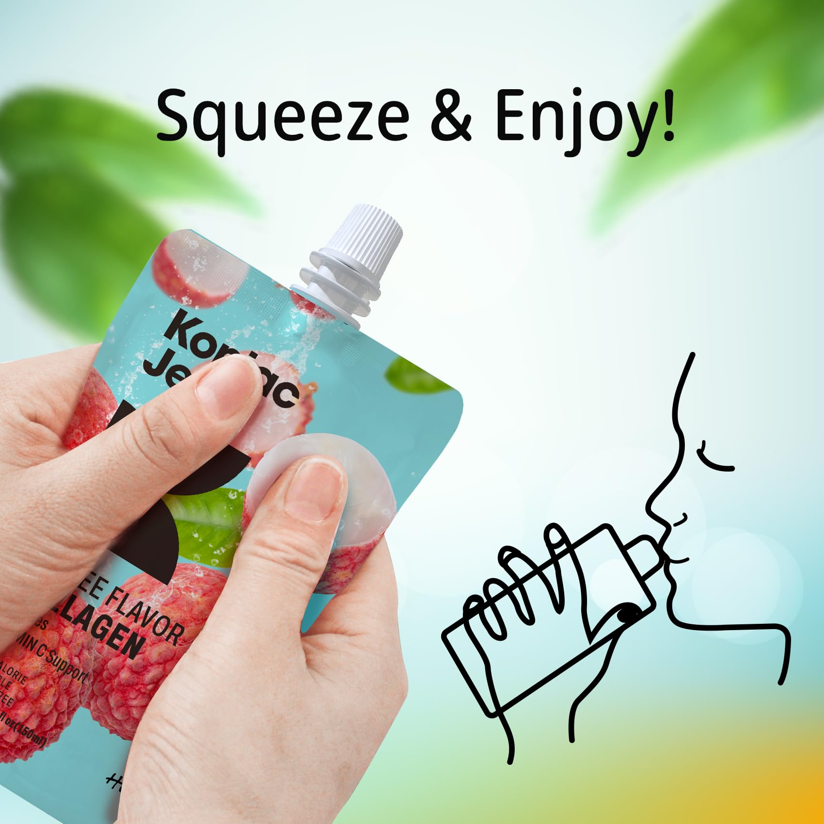 Vitamin C and nutrition labels near jelly