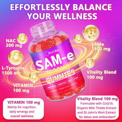 HevChay SAM-e 1800 mg bottle – product shot (front)