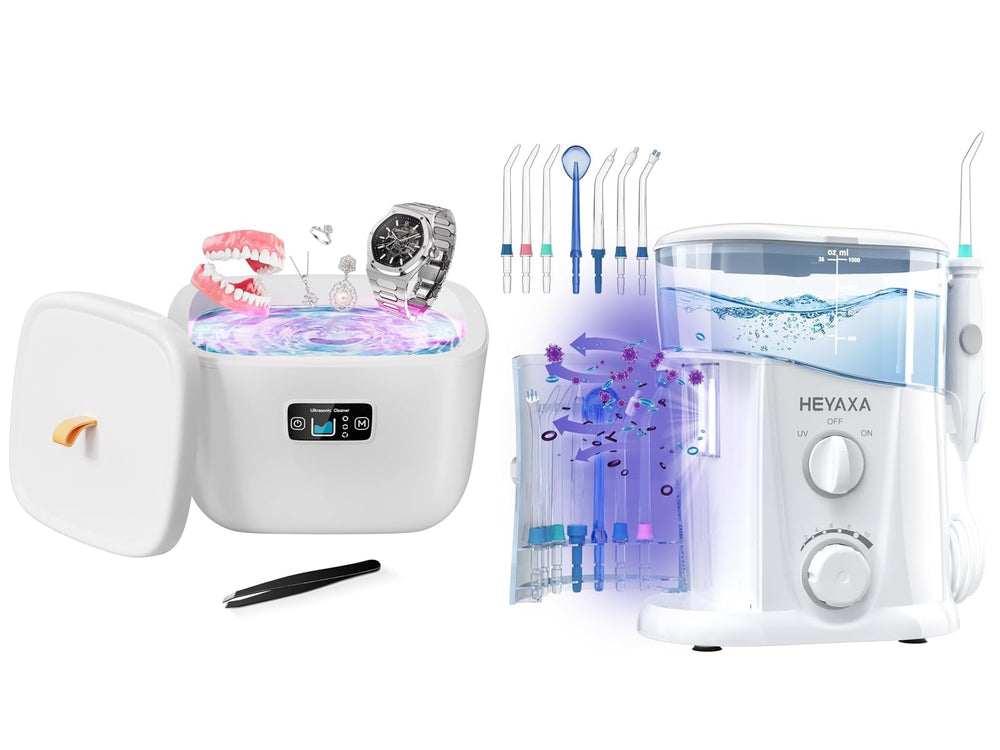 HEYAXA Water Dental Flosser device on a clean white surface