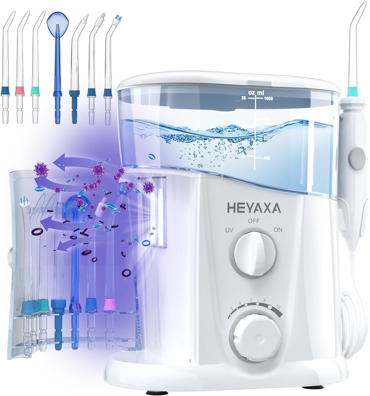 Front view of HEYAXA Water Flosser
