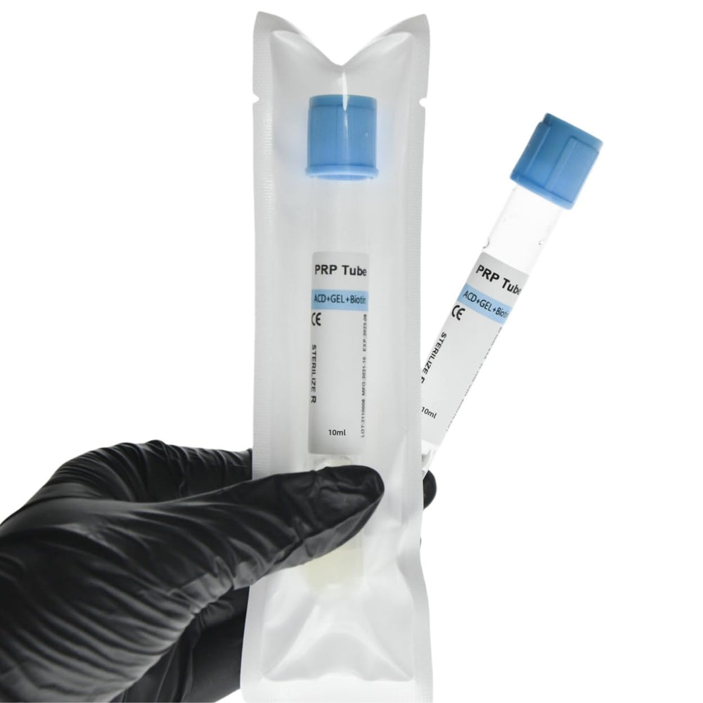 HGMED PRP tube ACD+GEL+BIOTIN 10ml – front view