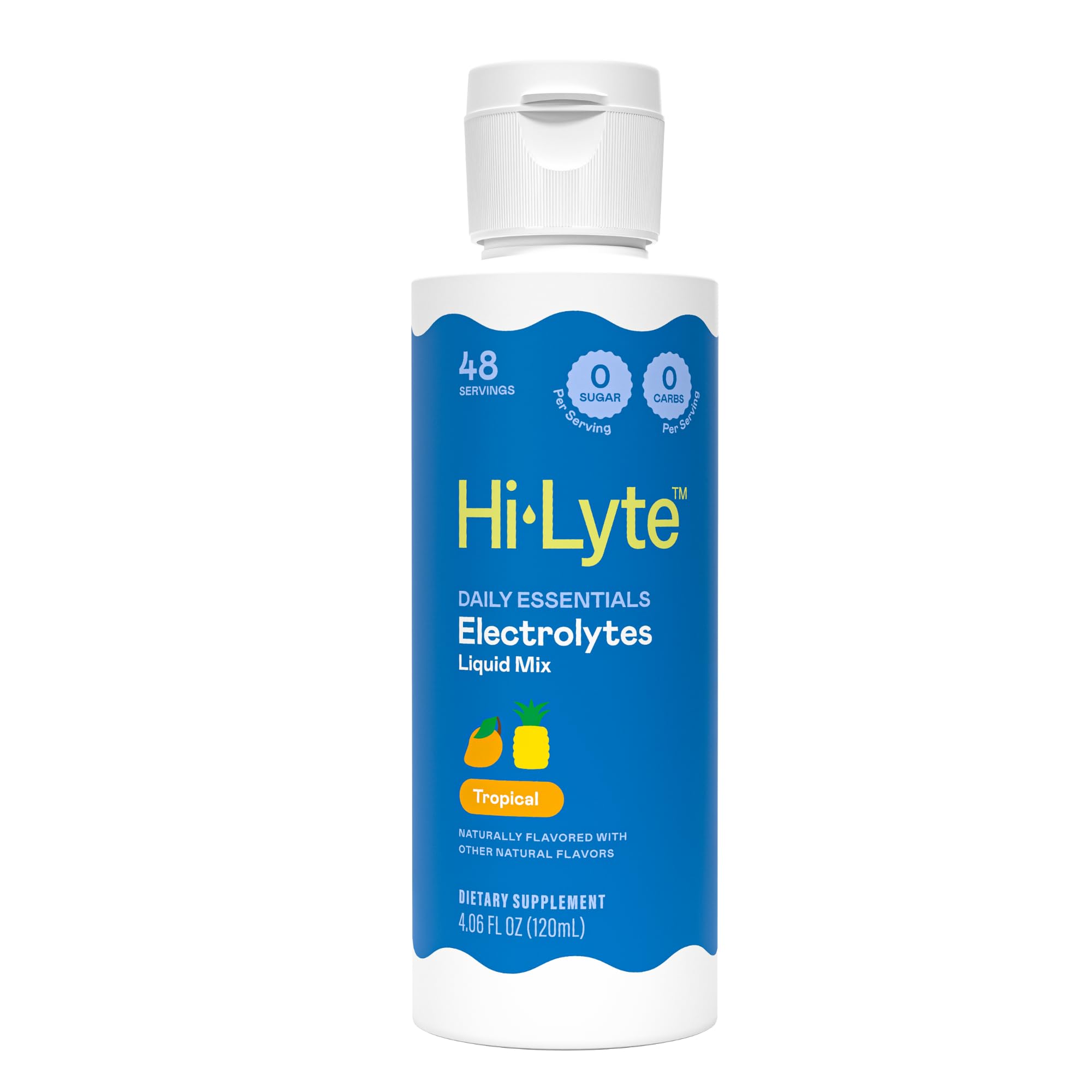 Hi-Lyte Daily Essentials Drops bottle close-up showing hydration support