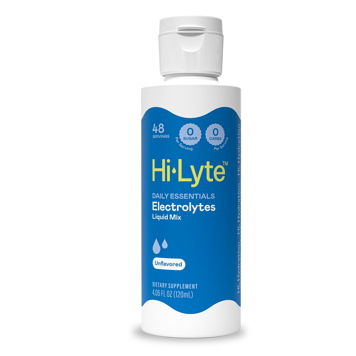 Hi-Lyte Electrolytes bottle featuring travel-friendly 4.06 oz size