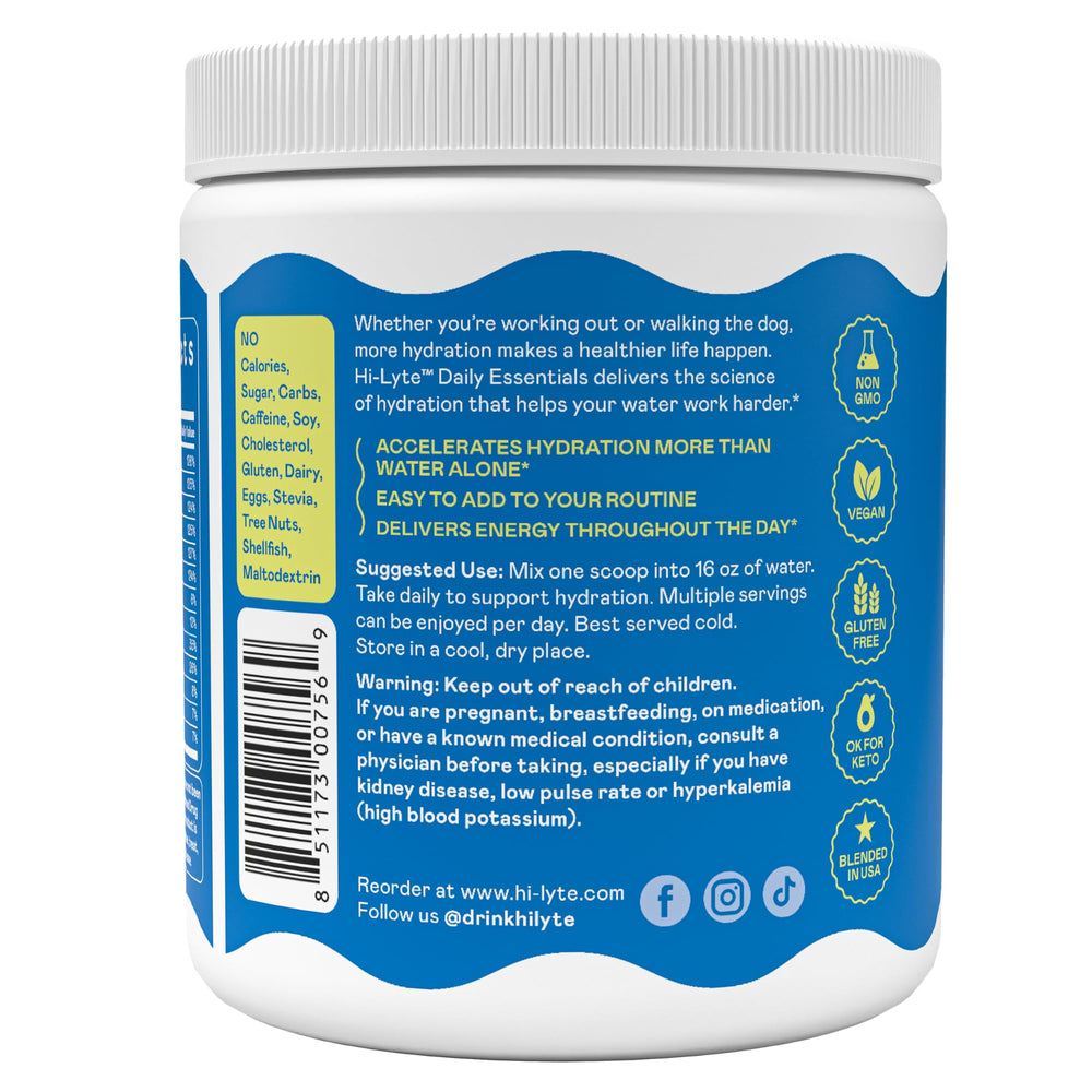 Hi-Lyte Keto-friendly, vegan formula shown on a label for wellness.