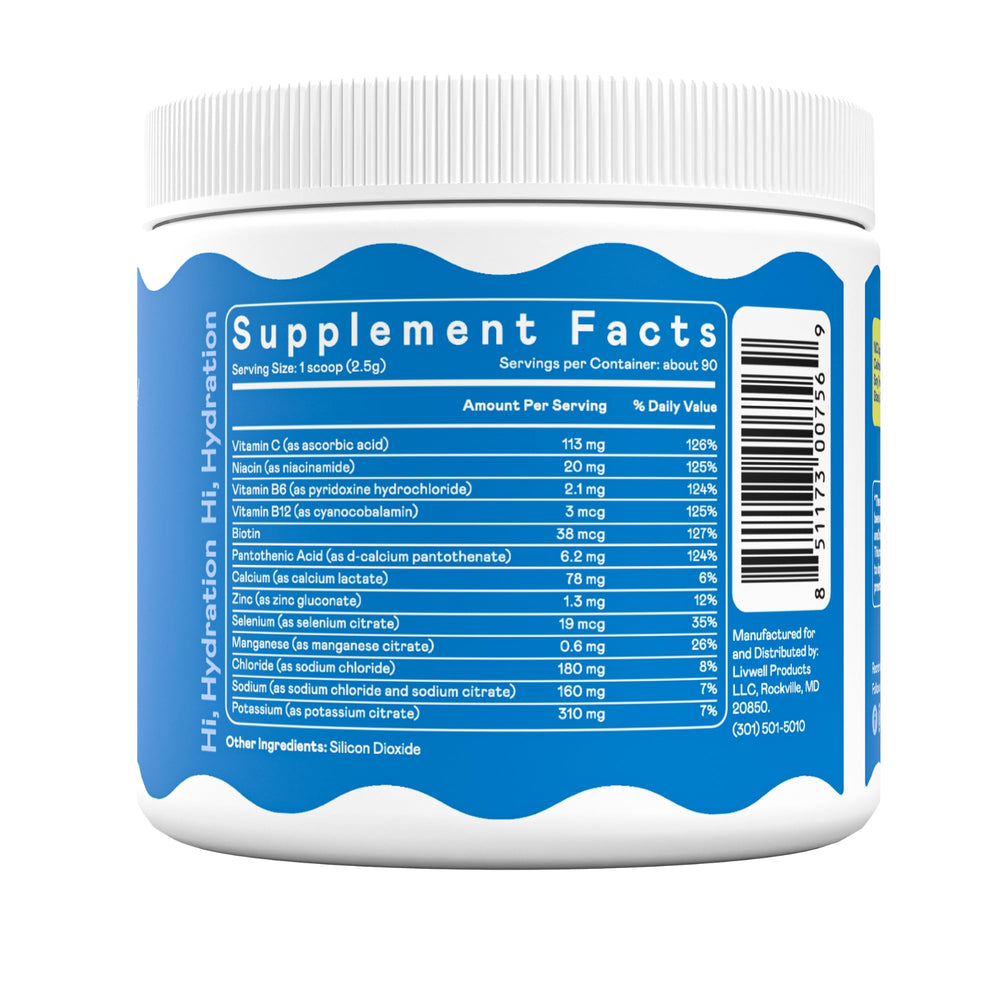 Hi-Lyte on-the-go powder bottle ready for busy-day hydration.