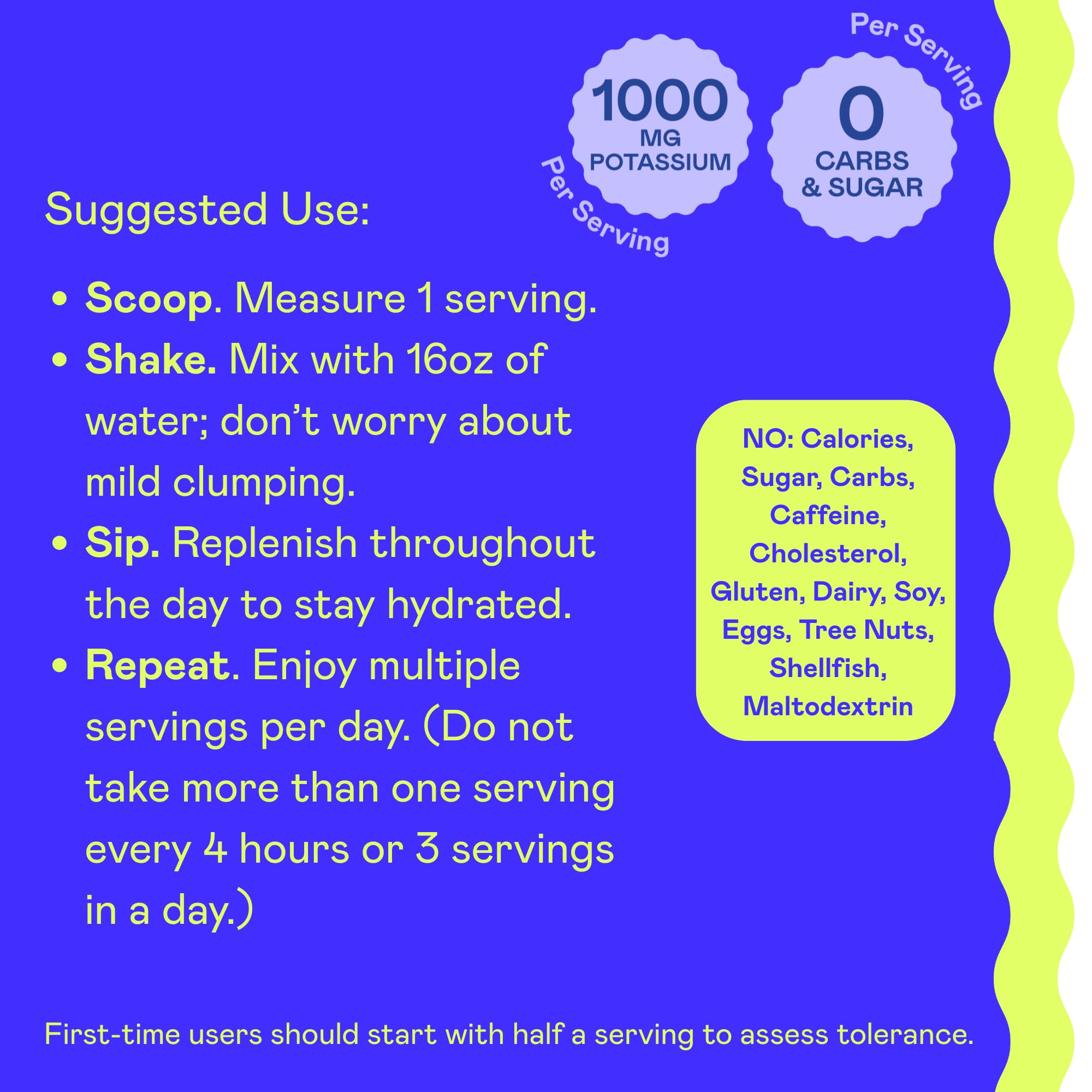 Instruction: mix Keto K1000 powder with water