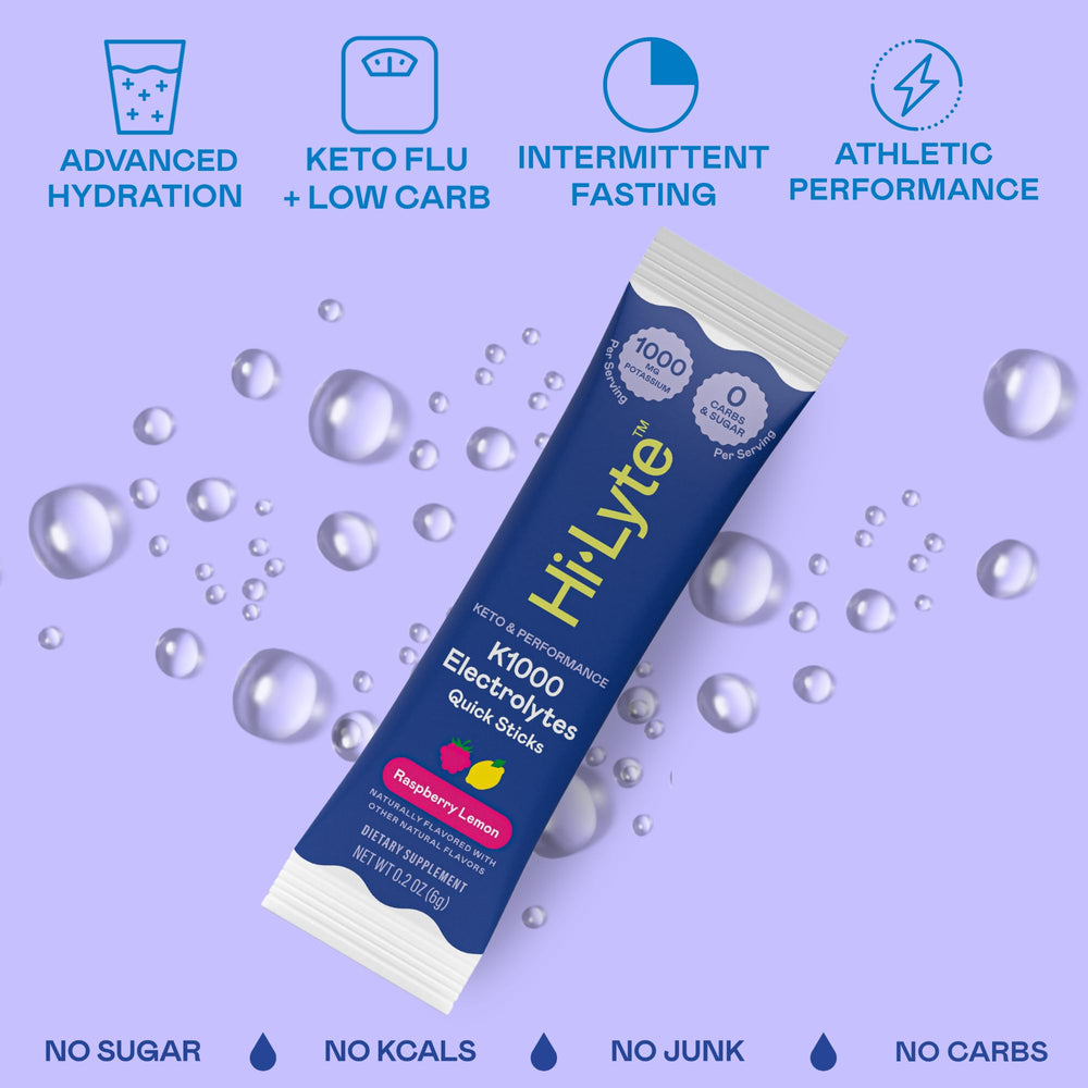 Hi-Lyte K1000 stick in a gym bag for on demand hydration