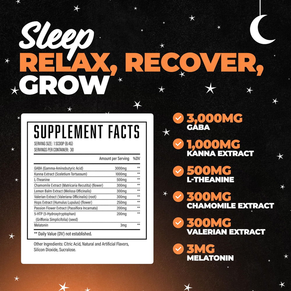 Front view of Hibernate Sleep Supplement Peach Mango bottle