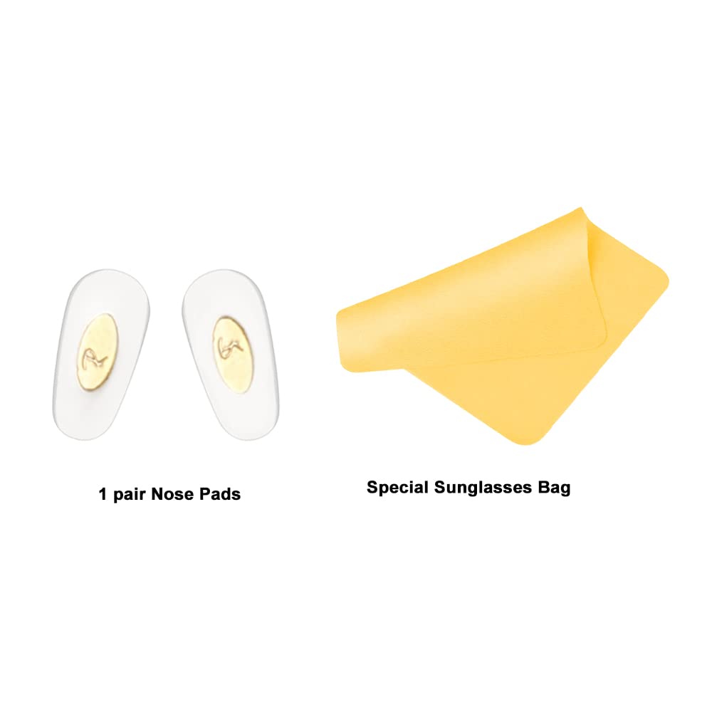 RB6335 glasses with push-in 14mm nose pads installed