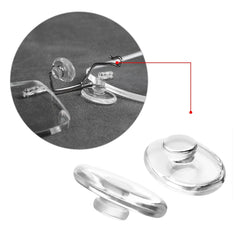 HiCycle2 13x7mm nose pads for Silhouette eyeglasses, five pairs displayed