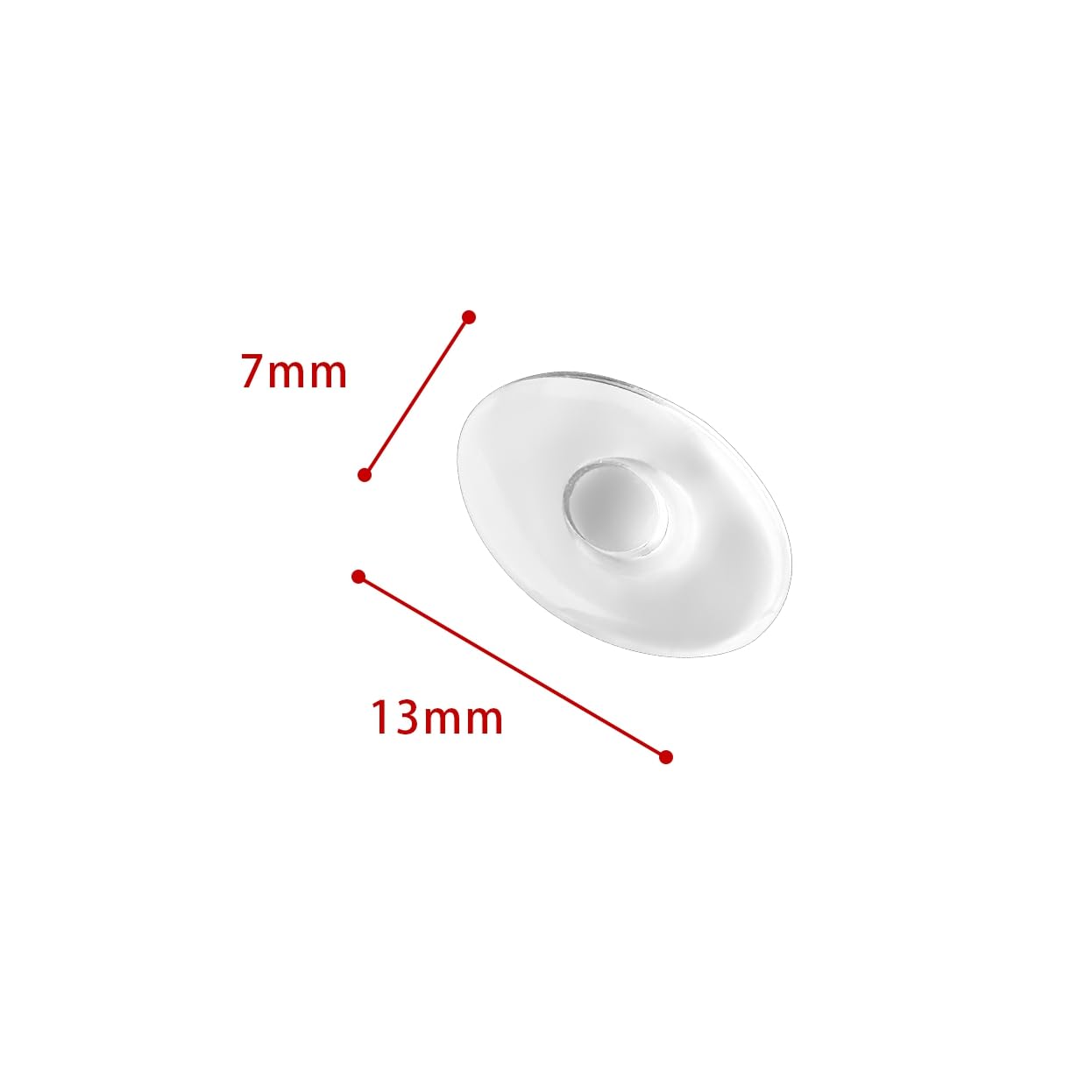 Five pairs of replacement nose pads packaged for Silhouette glasses