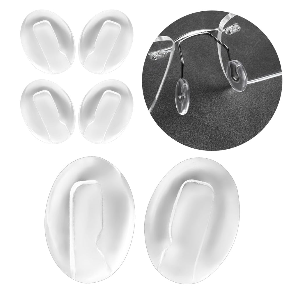 HiCycle2 nose pads for Silhouette rimless glasses – 11x8mm plug-in pads, front view