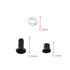 Visual guide: compatible with many Prada eyeglasses and sunglasses; lens hole 1.50 mm or larger