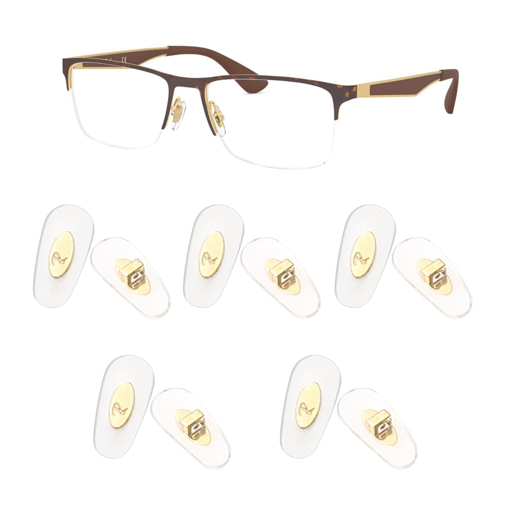 HiCycle2 Ray-Ban nose pads kit with 5 pairs in golden color