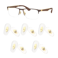HiCycle2 Ray-Ban nose pads kit with 5 pairs in golden color