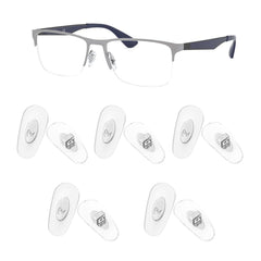 HiCycle2 Ray-Ban nose pad set – 5 silver replacement pads