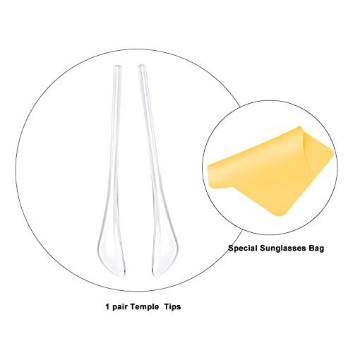 Replacement temple tips for Ray-Ban Aviator glasses