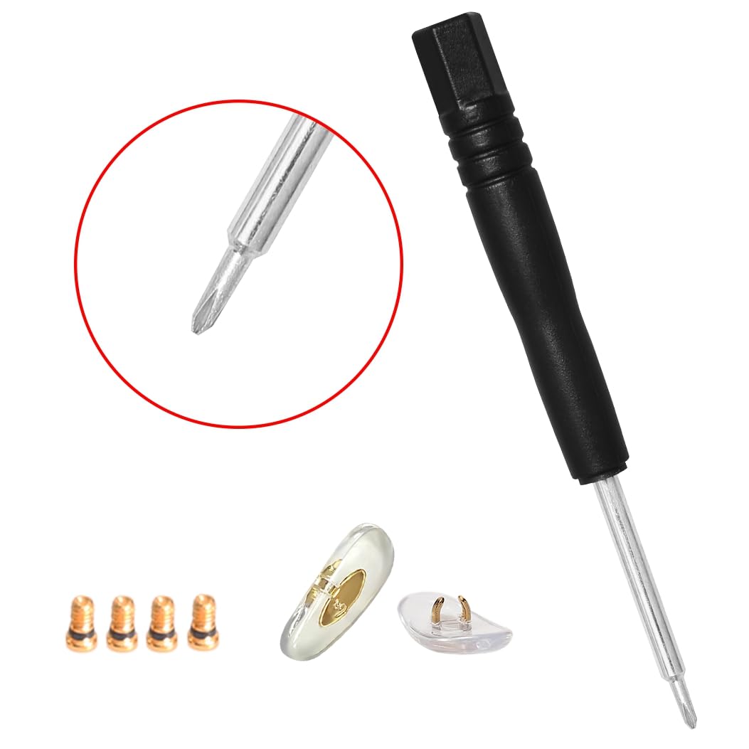HiCycle2 temple arm replacement accessories including screws and nose pads