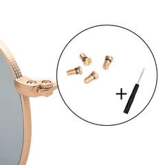 Gold replacement screws for Ray-Ban Aviator RB3547N/RB3548N – angle view 2