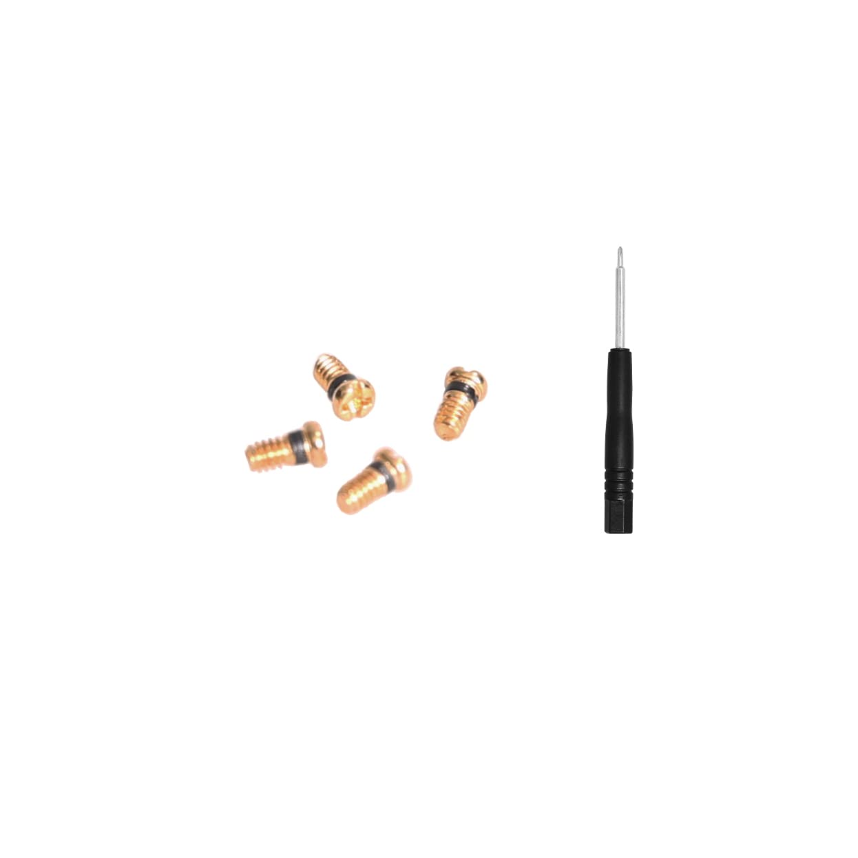 Gold replacement screws for Ray-Ban Aviator RB3647N – angle view 3