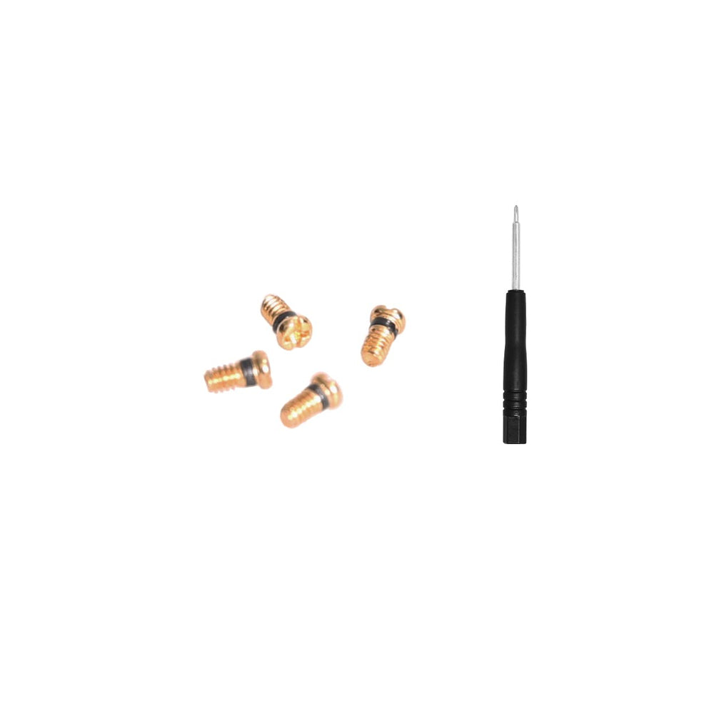 Gold replacement screws for Ray-Ban Aviator RB3647N – angle view 3