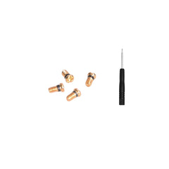 Gold replacement screws for Ray-Ban Aviator RB3647N – angle view 3