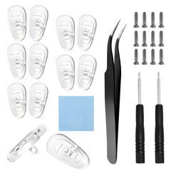 HiCycle2 screw-in silicone eyeglass nose pads kit – 6 pairs