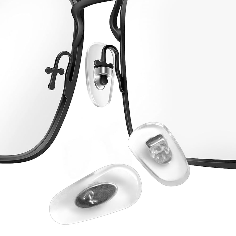 Close-up of cross-shape plug-in nose pads mounting for RB6335