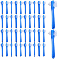 Hidyuuoo 60-piece denture brush kit box with blue brushes