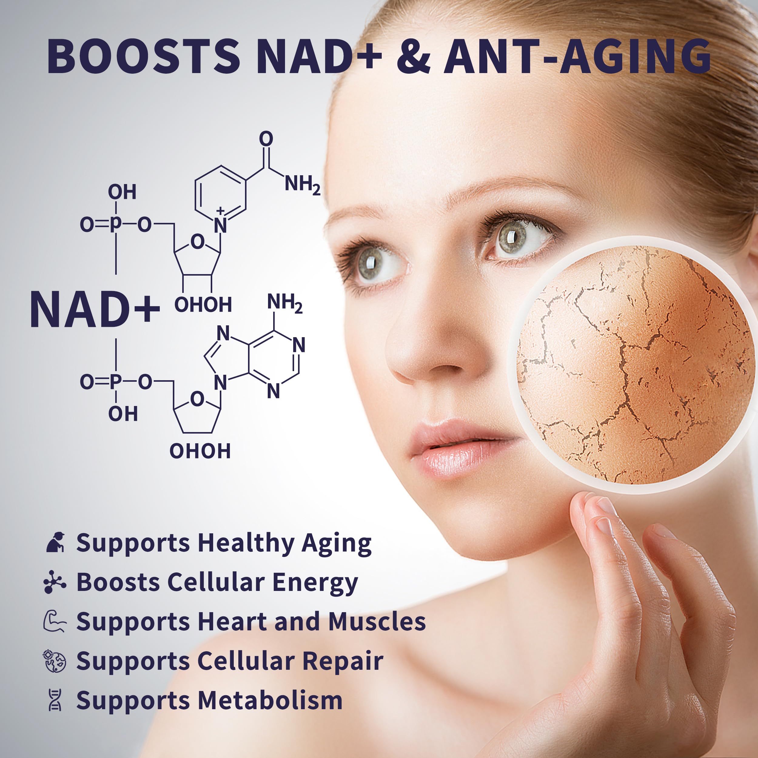 Graph indicating high absorption of NAD wellness drops