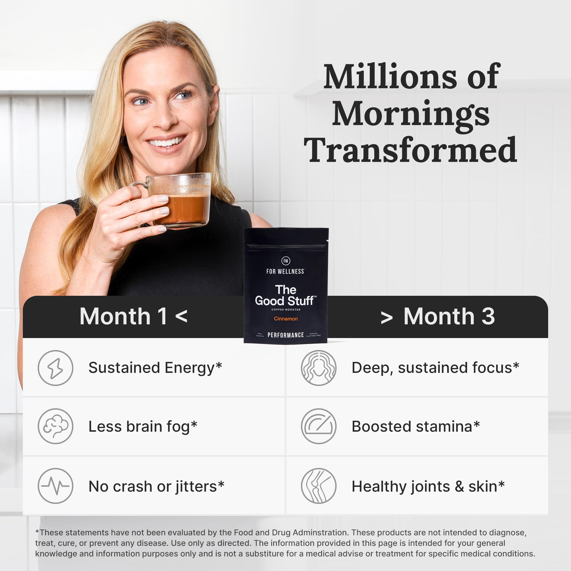 High-antioxidant formula in The Good Stuff coffee booster