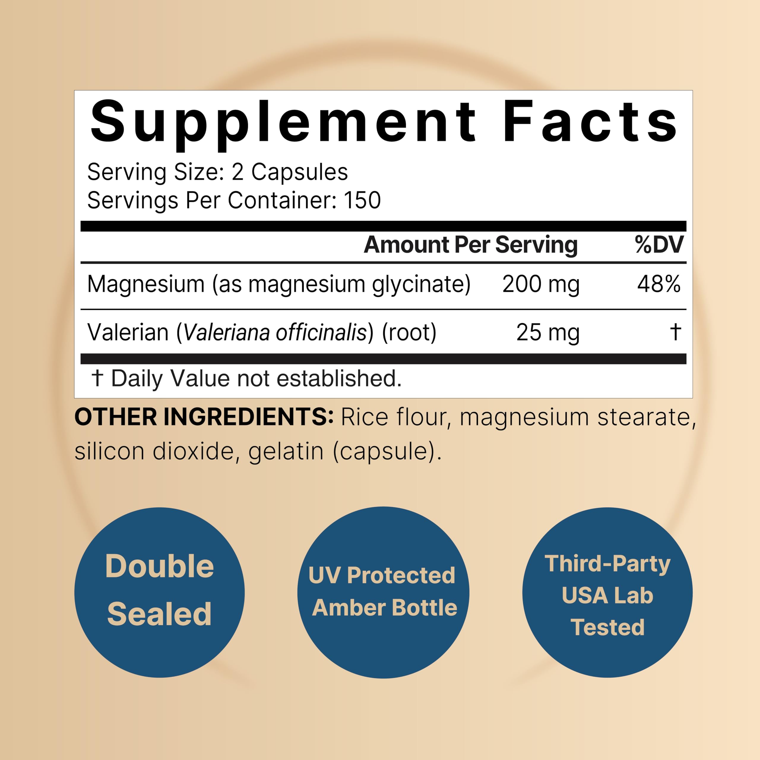 High bioavailability chelated magnesium glycinate for sleep support