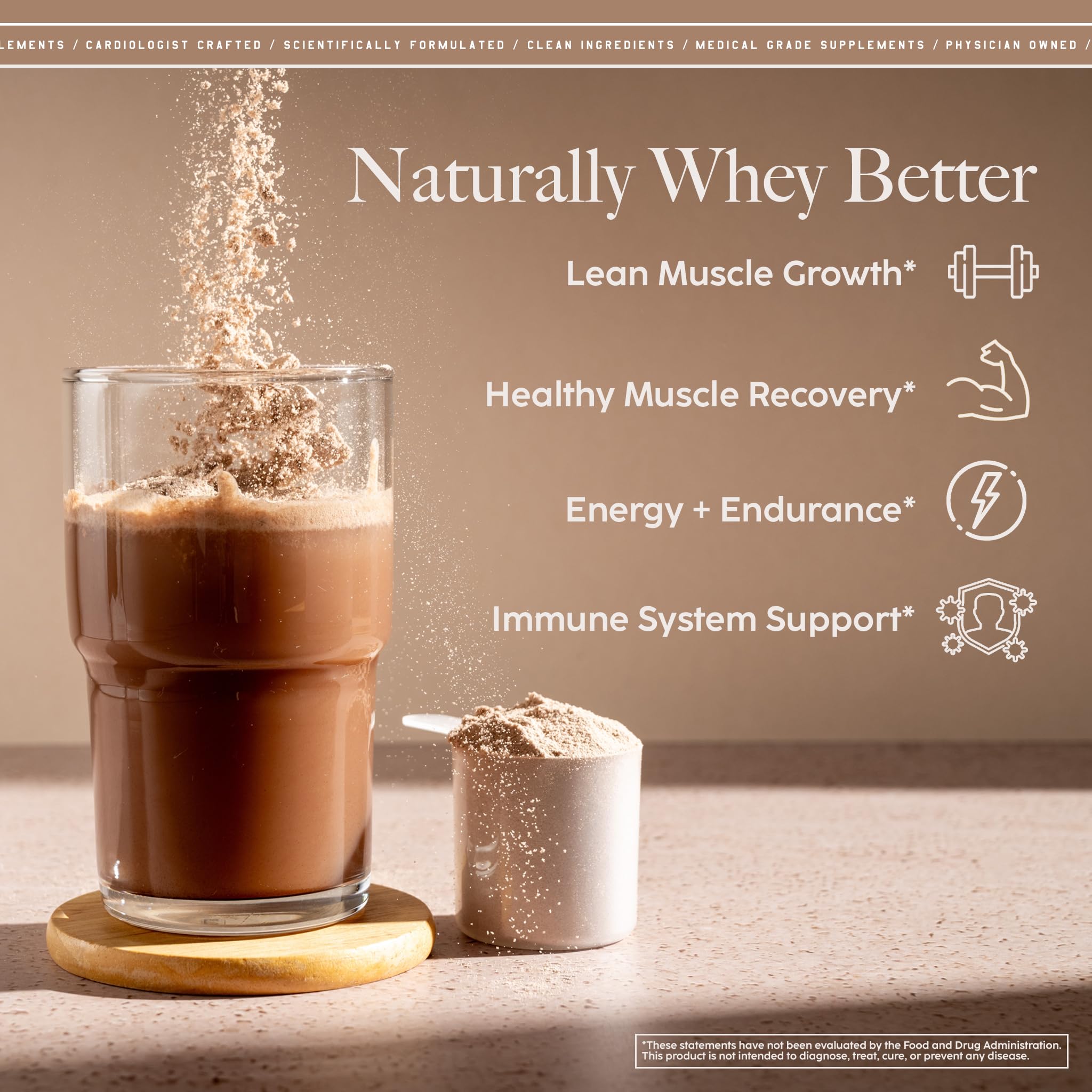 High Level whey protein vanilla shake glass illustrates versatile post-workout recovery.