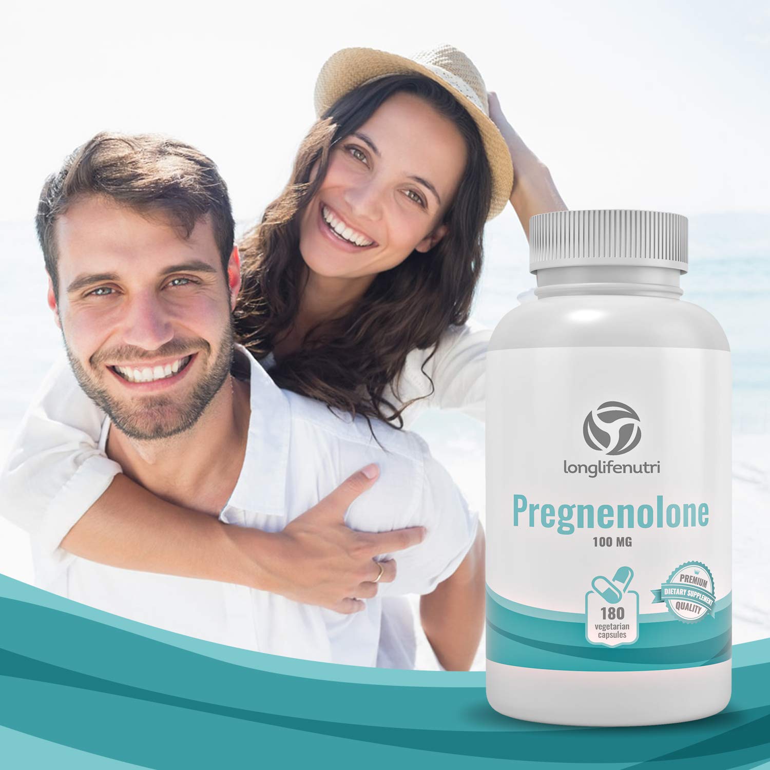 High-potency 100mg pregnenolone for cognitive and hormonal support