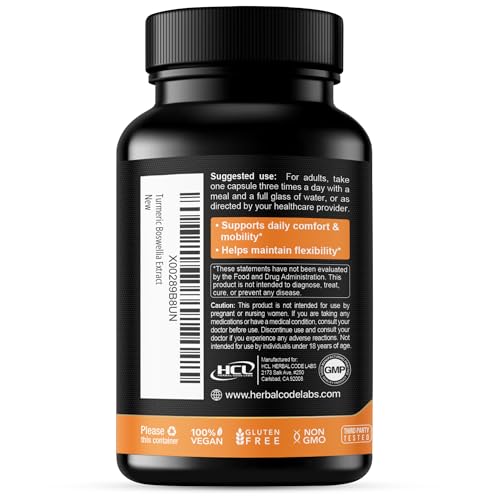 High-potency turmeric boswellia ingredients