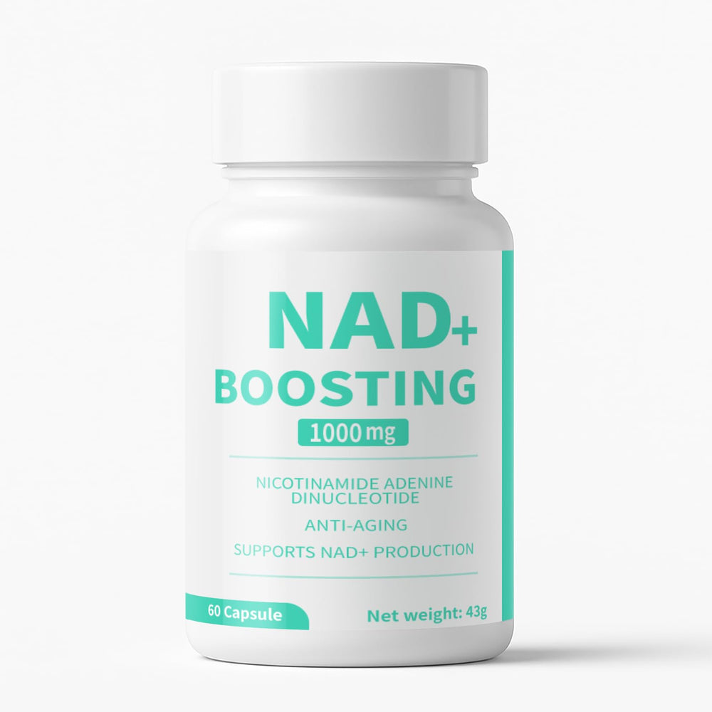 Bottle of high-purity NAD+ supplement with 1000mg dosage
