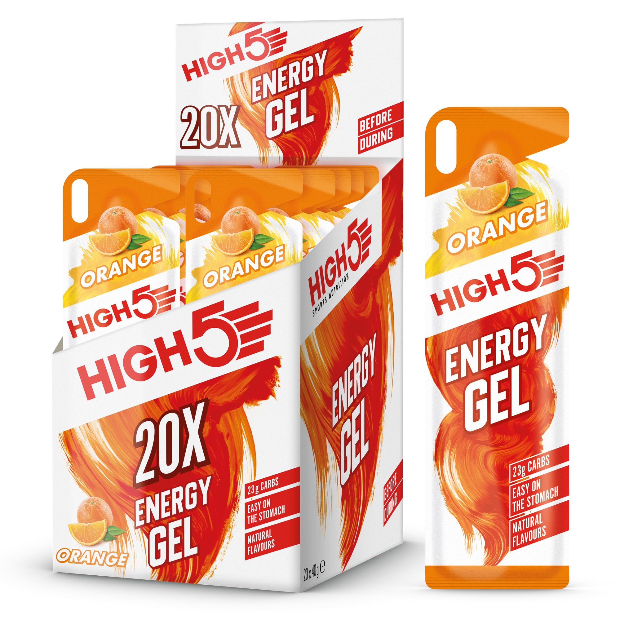 Front packaging of High5 Energy Gel Juicy Orange