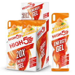 Front packaging of High5 Energy Gel Juicy Orange