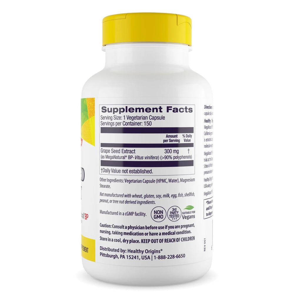 Grape seed extract with high proanthocyanidins