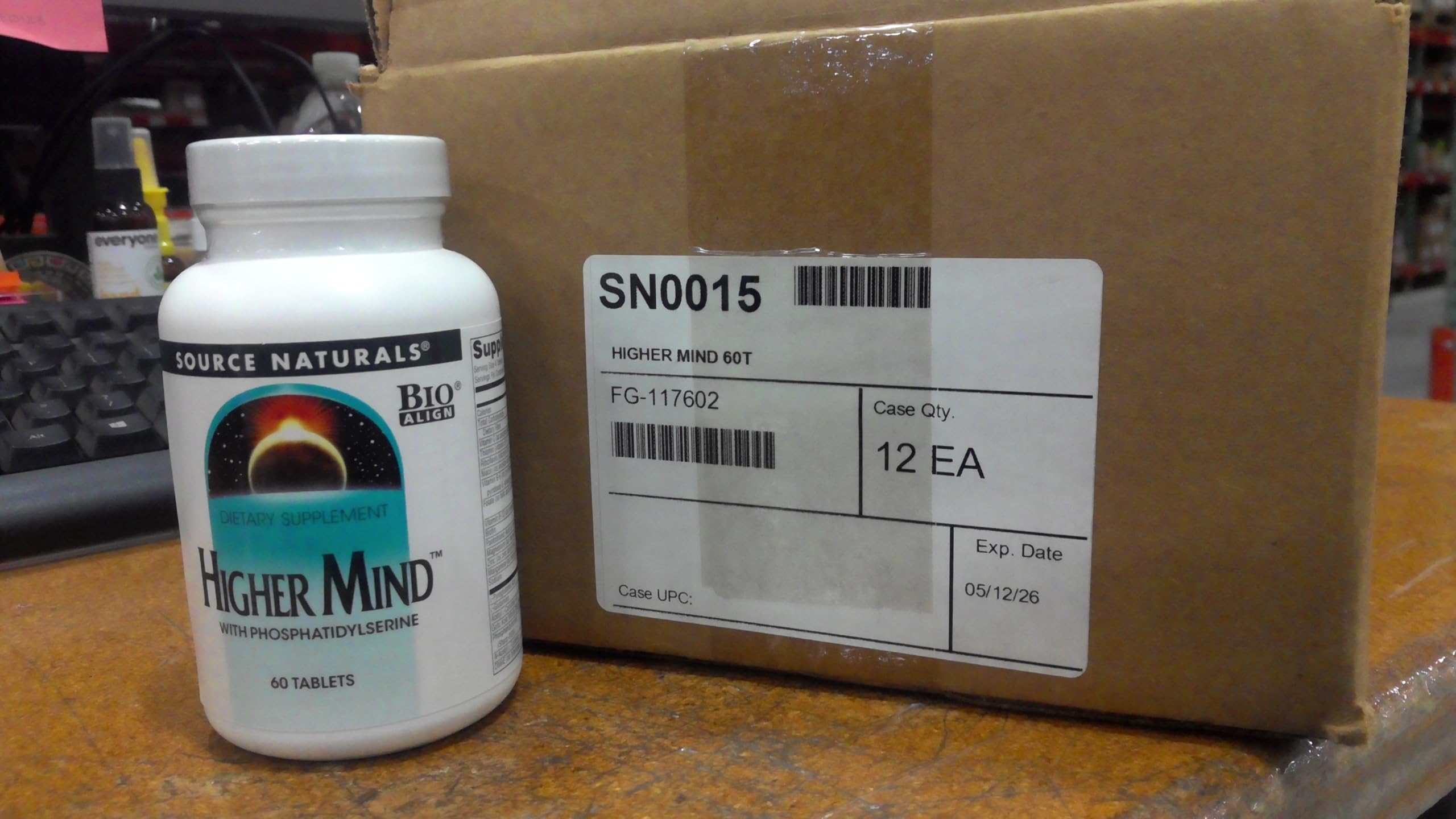 Source Naturals Higher Mind bottle with label