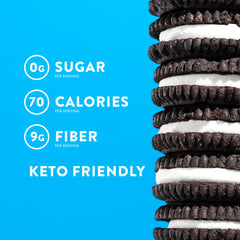 Gluten-free keto-friendly cookies with creamy filling