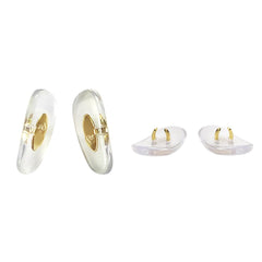 Close-up of silicone clip-on nose pads for Ray-Ban Aviator RB3025/RB3447