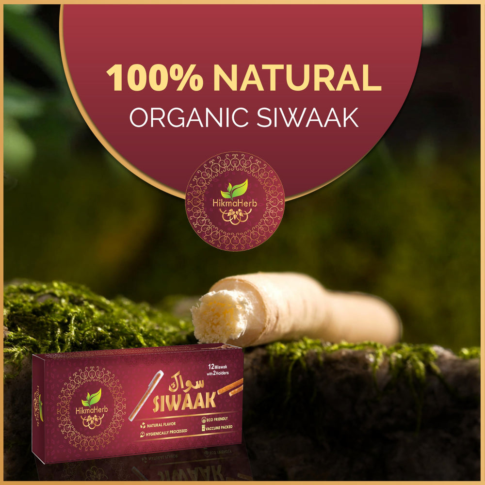 Two holders included with the miswak pack